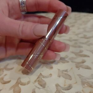 Neutral Brown Bullet Lipstick — Metallic Tube